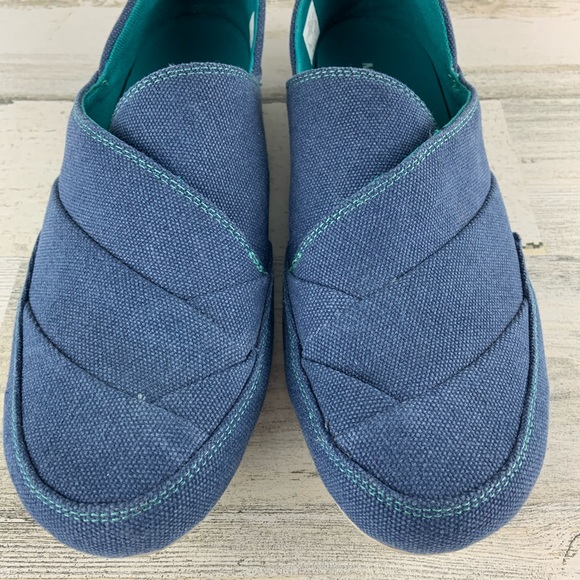 MERRELL Monument Inde Blue Canvas Shoe 9.5 - Picture 3 of 8